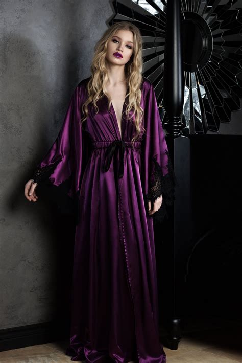 Black and purple witch robe